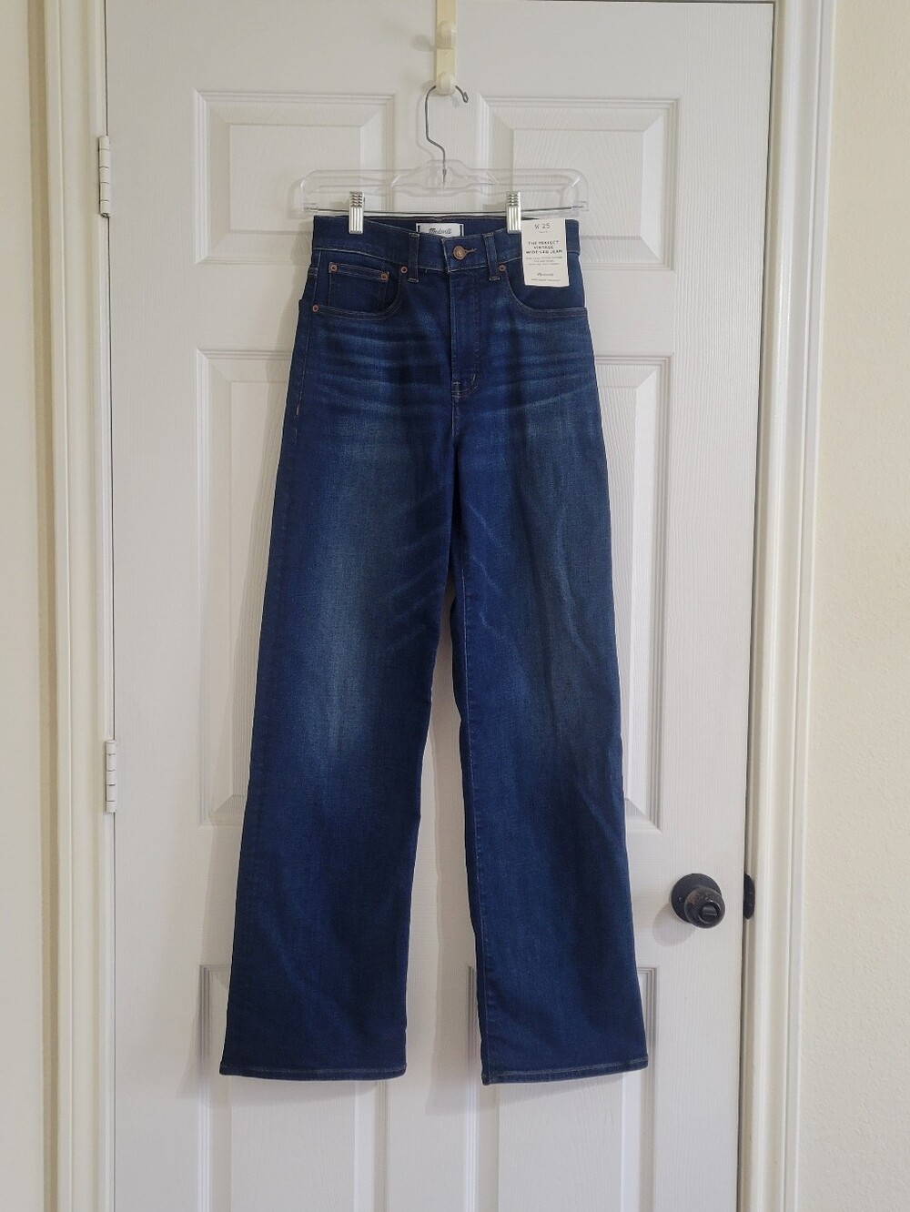 Madewell Perfect Vintage Wide Leg Jeans in Dark Indigo